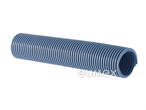Vysávačová hadica EVA INDUSTRIAL, 25/32,5mm, -0,5bar, PVC, -30°C/+60°C, šedomodrá